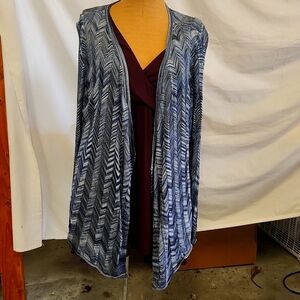 White House Black Market Large Blue Sweater